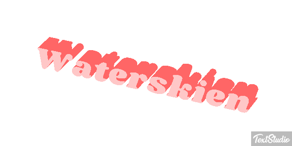 Waterskiën Текстовый эффект