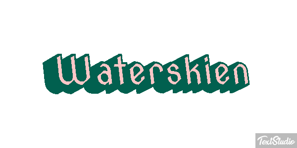 Waterskiën Текстовый эффект