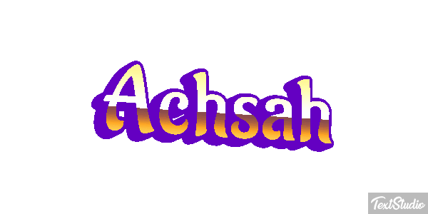 Achsah Texteffekt
