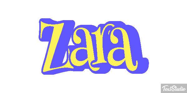 Zara Efecto de texto