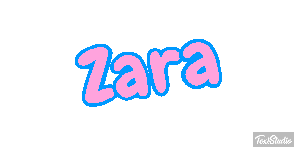 Zara Efecto de texto