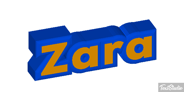 Zara Efecto de texto
