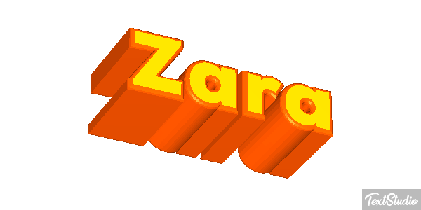 Zara Efecto de texto