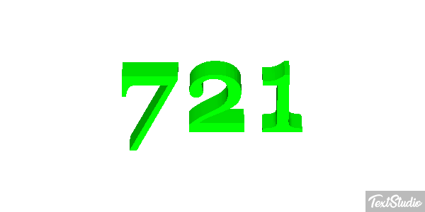 721 Текстовый эффект
