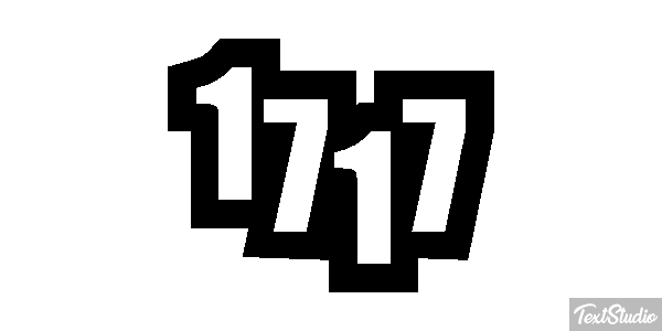 1717 Text effect
