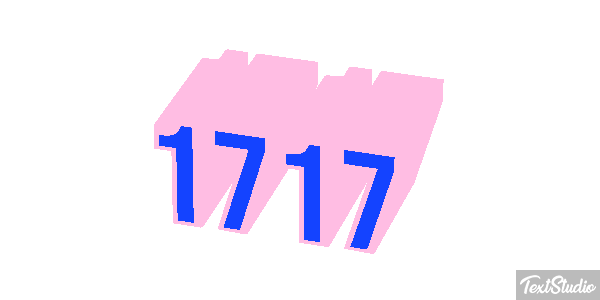 1717 Text effect