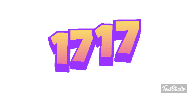 1717 Text effect