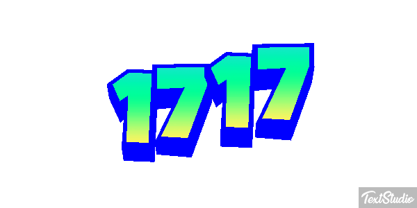 1717 Text effect