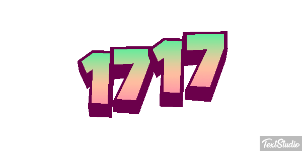 1717 Text effect