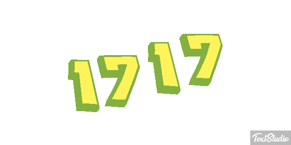 1717 Text effect