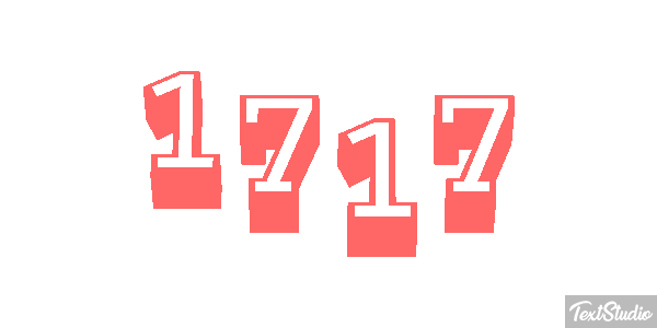 1717 Text effect