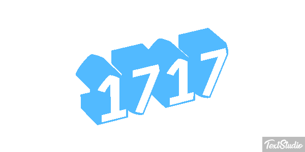 1717 Text effect