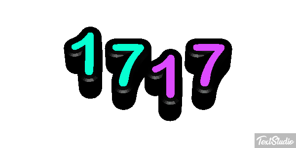 1717 Text effect