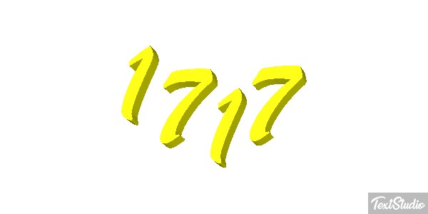 1717 Text effect