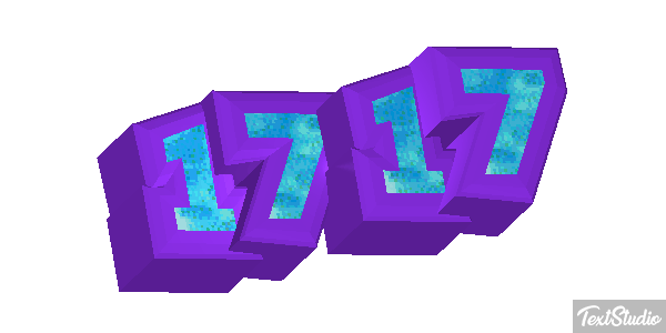 1717 Text effect