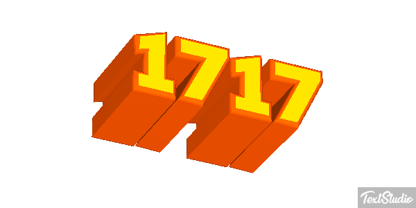1717 Text effect