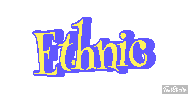 Ethnic Efecto de texto