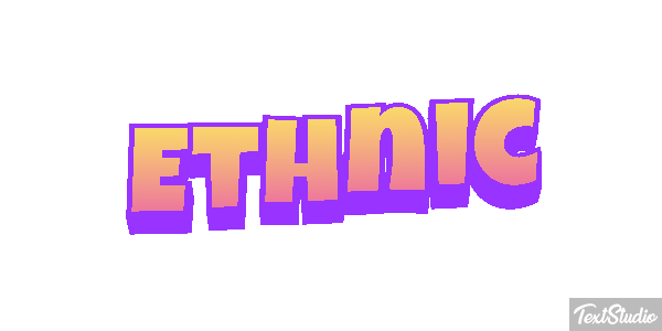 Ethnic Efecto de texto