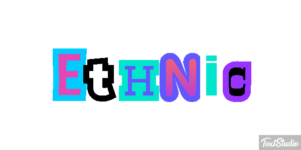 Ethnic Efecto de texto