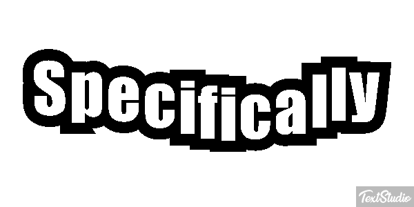 Specifically Text effect