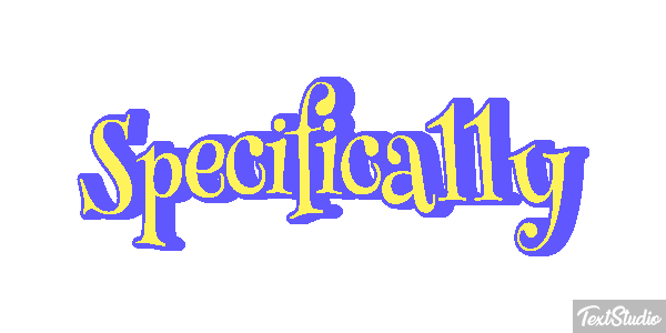 Specifically Text effect