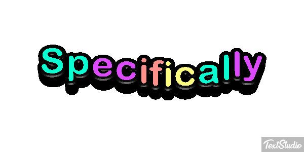 Specifically Text effect