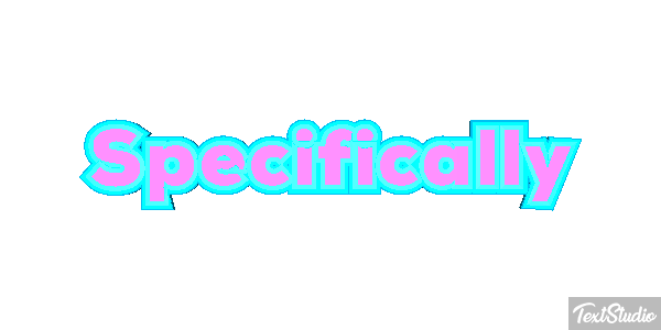 Specifically Text effect