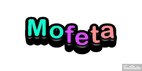 Mofeta Efecto de texto