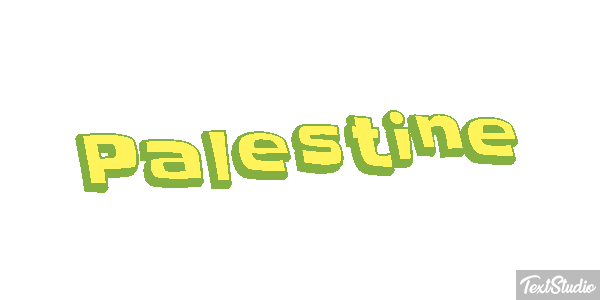 Palestine Tekst effect