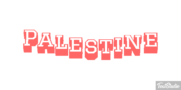 Palestine Tekst effect
