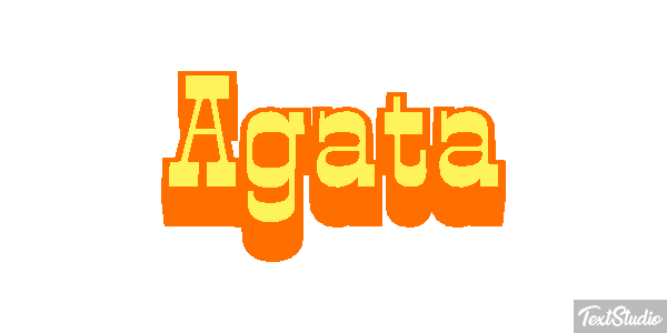 Agatá Efecto de texto
