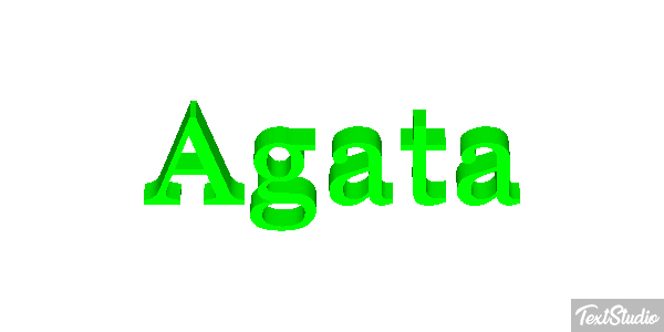 Agatá Efecto de texto
