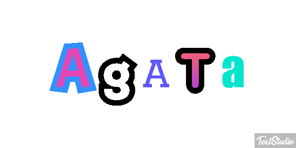 Agatá Efecto de texto