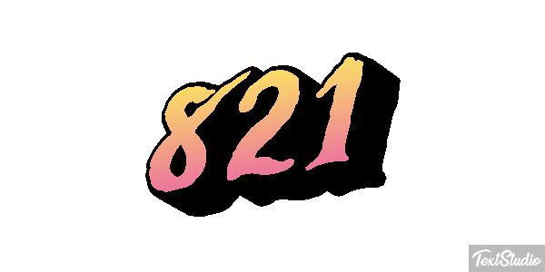 821 Text effect