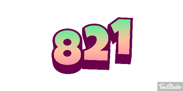 821 Text effect