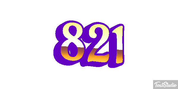 821 Text effect