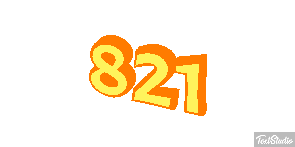821 Text effect