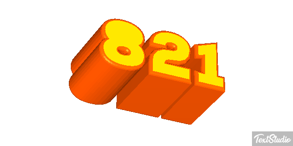 821 Text effect
