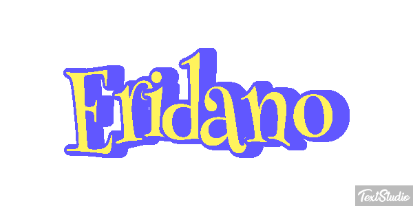 Eridano Effetto testo