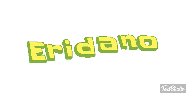 Eridano Effetto testo