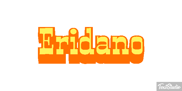 Eridano Effetto testo