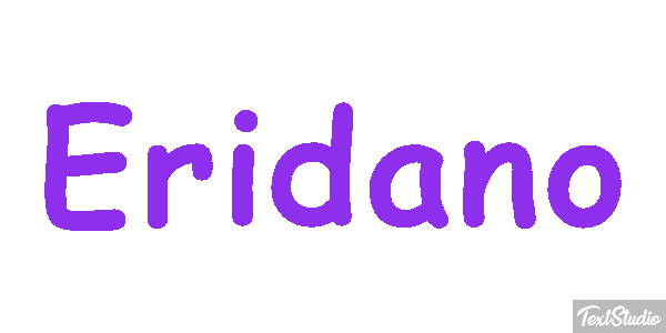 Eridano Effetto testo