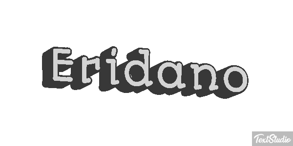 Eridano Effetto testo