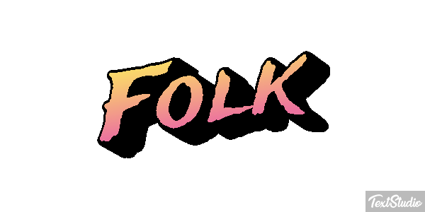 Folk Texteffekt