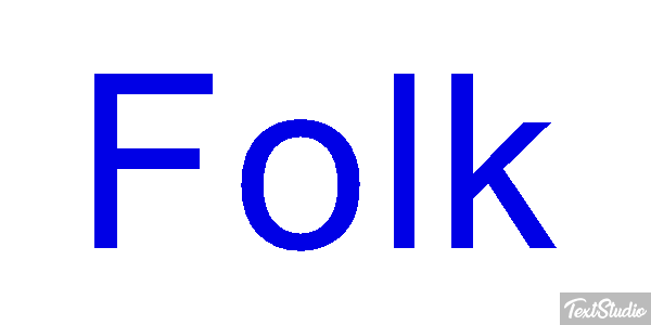 Folk Texteffekt