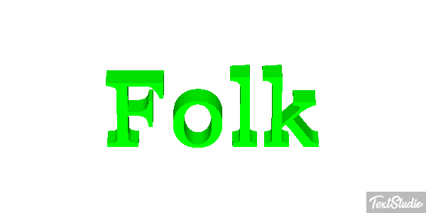 Folk Texteffekt