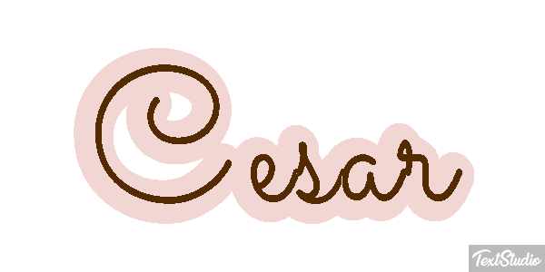 César Текстовый эффект