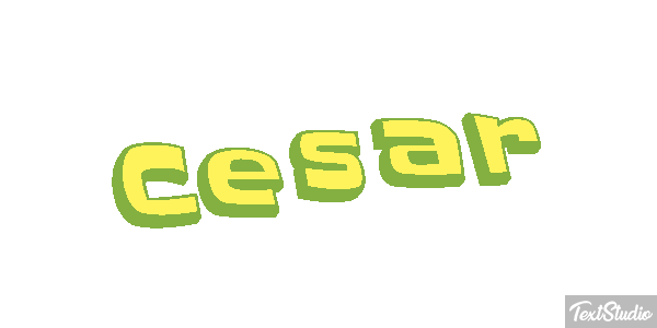 César Текстовый эффект