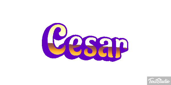 César Текстовый эффект