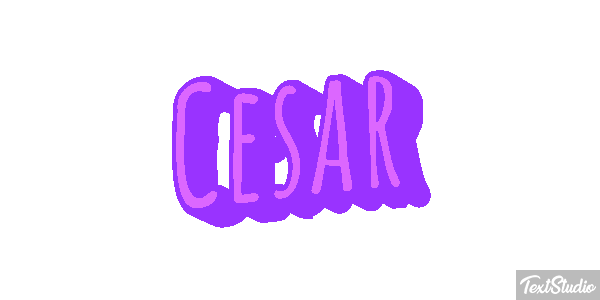 César Текстовый эффект